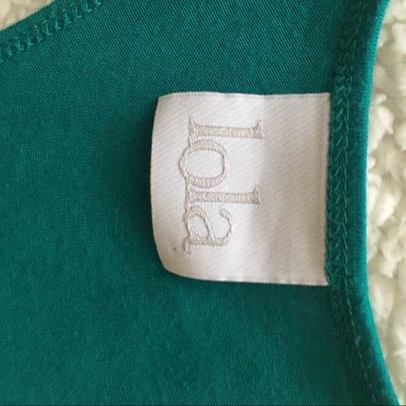 Teal fringe tank top - Picture 2 of 2